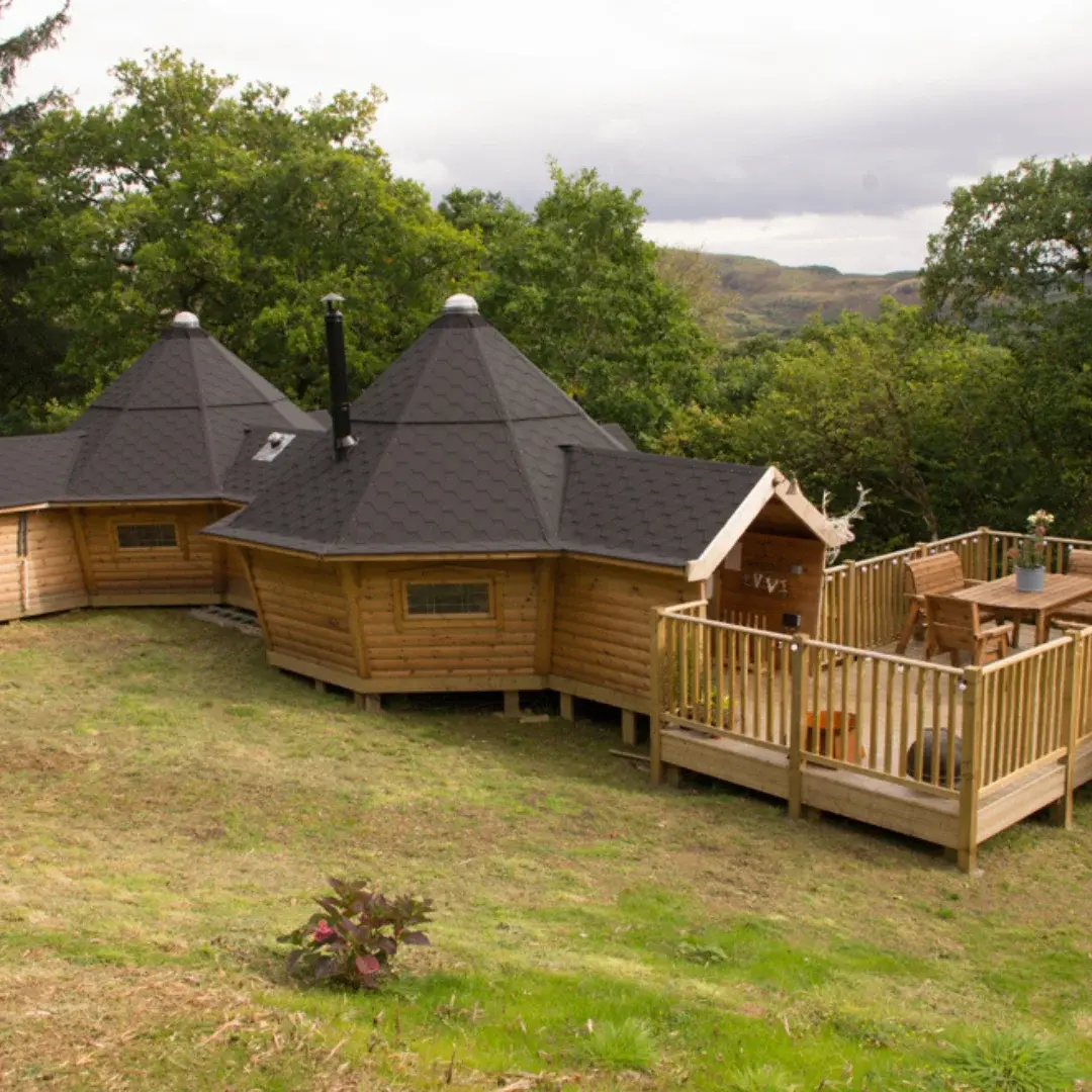 Camping Cabins Bradan Lodges Family Glamping Log Cabin Lodge